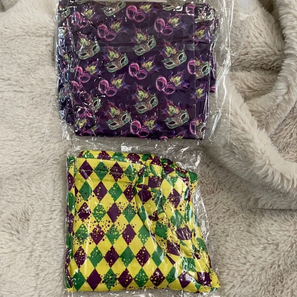 New set/2 Adult Mardi Gras neck gaiters